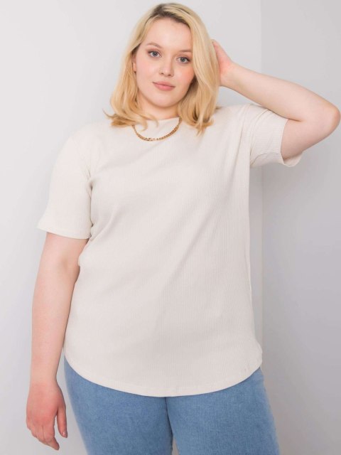 Bluzka RV-BZ-6323.92 jasny beżowy 2XL Bluzka RV-BZ-6323.92 jasny beżowy 2XL