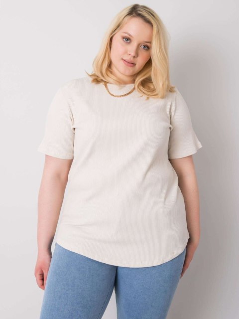 Bluzka RV-BZ-6323.92 jasny beżowy 2XL Bluzka RV-BZ-6323.92 jasny beżowy 2XL