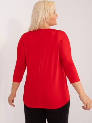 Bluzka RV-BZ-6329.43P czerwony 3XL