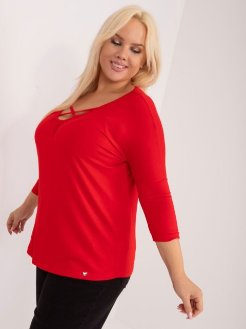 Bluzka RV-BZ-6329.43P czerwony 3XL Bluzka RV-BZ-6329.43P czerwony 3XL