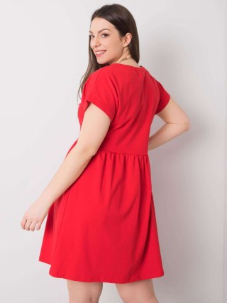 Sukienka RV-SK-6292.09P czerwony 2XL