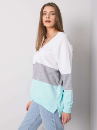 Bluza RV-BL-5972.07 biało-szary L/XL