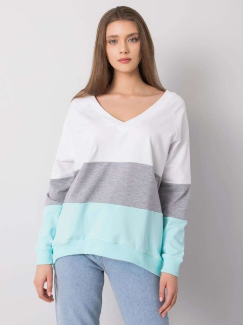 Bluza RV-BL-5972.07 biało-szary L/XL Bluza RV-BL-5972.07 biało-szary L/XL