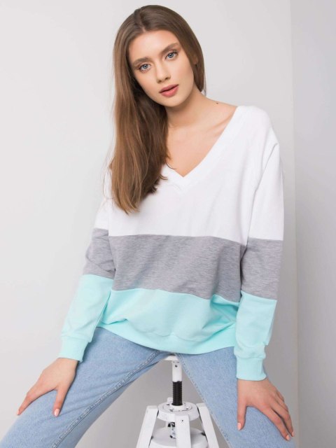 Bluza RV-BL-5972.07 biało-szary L/XL Bluza RV-BL-5972.07 biało-szary L/XL