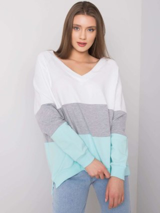 Bluza RV-BL-5972.07 biało-szary S/M