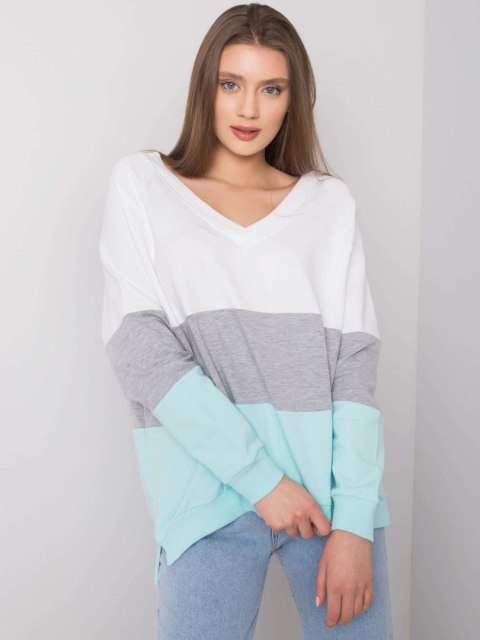 Bluza RV-BL-5972.07 biało-szary S/M Bluza RV-BL-5972.07 biało-szary S/M