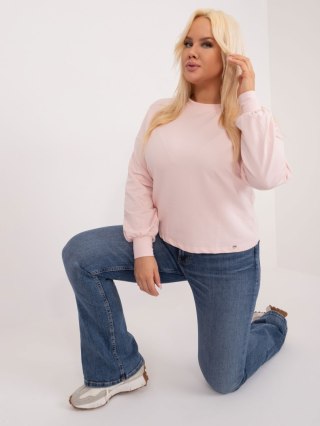 Bluza RV-BL-6317.94 jasny różowy 3XL