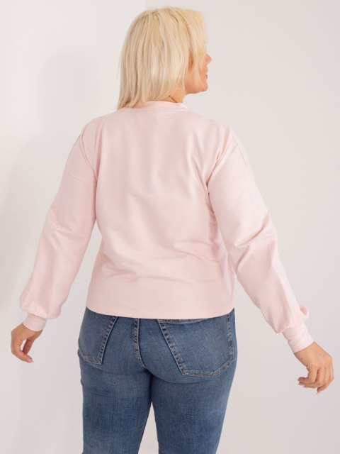 Bluza RV-BL-6317.94 jasny różowy 3XL