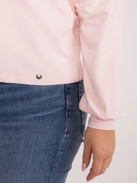 Bluza RV-BL-6317.94 jasny różowy 3XL