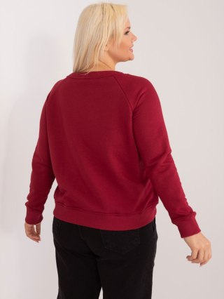 Bluza RV-BL-6326.02X bordowy 3XL