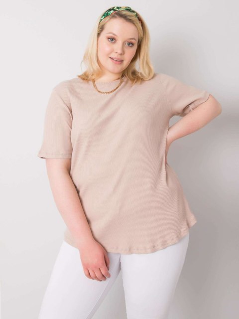 Bluzka RV-BZ-6323.92 beżowy 2XL Bluzka RV-BZ-6323.92 beżowy 2XL