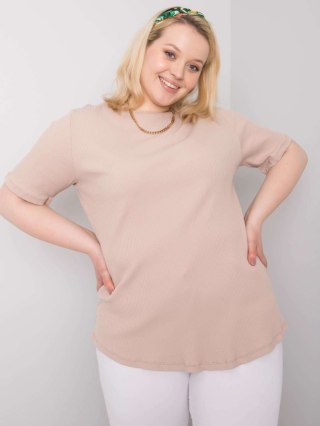 Bluzka RV-BZ-6323.92 beżowy 2XL