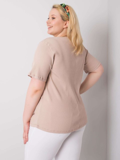 Bluzka RV-BZ-6323.92 beżowy 2XL Bluzka RV-BZ-6323.92 beżowy 2XL