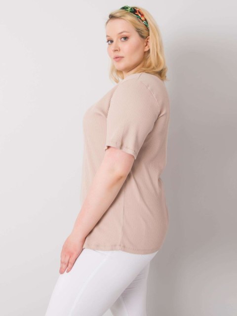 Bluzka RV-BZ-6323.92 beżowy 2XL Bluzka RV-BZ-6323.92 beżowy 2XL
