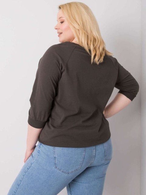 Bluzka RV-BZ-6391.48 ciemny khaki Bluzka RV-BZ-6391.48 ciemny khaki