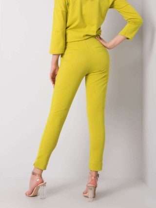 Spodnie dresowe RV-DR-5222.59 limonkowy S