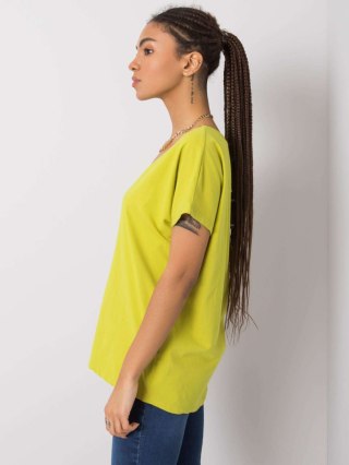 T-shirt RV-TS-4832.40P limonkowy XS