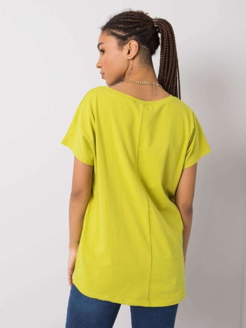 T-shirt RV-TS-4832.40P limonkowy XS T-shirt RV-TS-4832.40P limonkowy XS