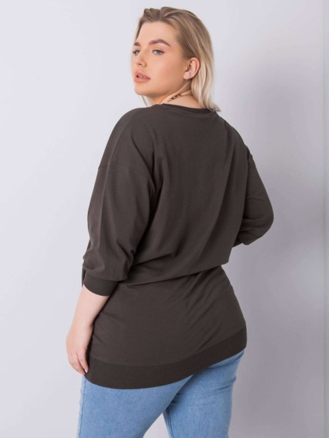 Bluzka RV-BZ-6388.55P ciemny khaki Bluzka RV-BZ-6388.55P ciemny khaki
