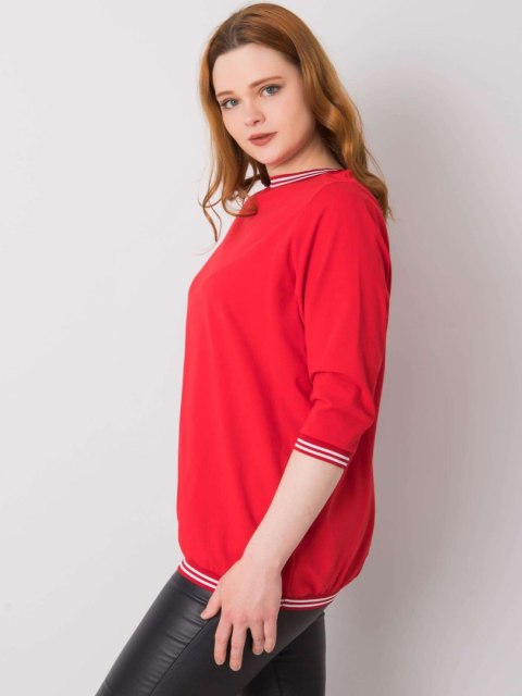Bluzka RV-BZ-6640.86 czerwony 3XL