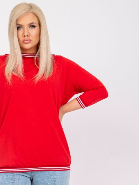 Bluzka RV-BZ-6640.86 czerwony 3XL