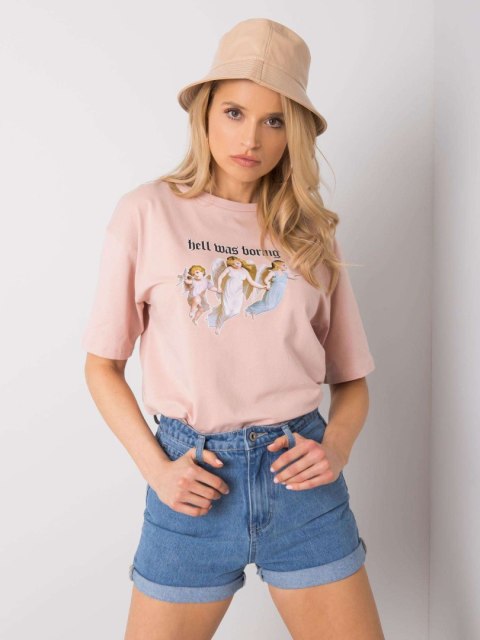 T-shirt DS-TS-1114.10P jasny różowy S