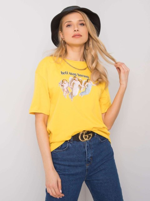 T-shirt DS-TS-1114.10P żółty S