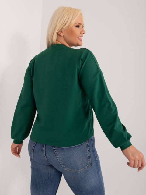 Bluza RV-BL-6317.94 ciemny zielony 3XL
