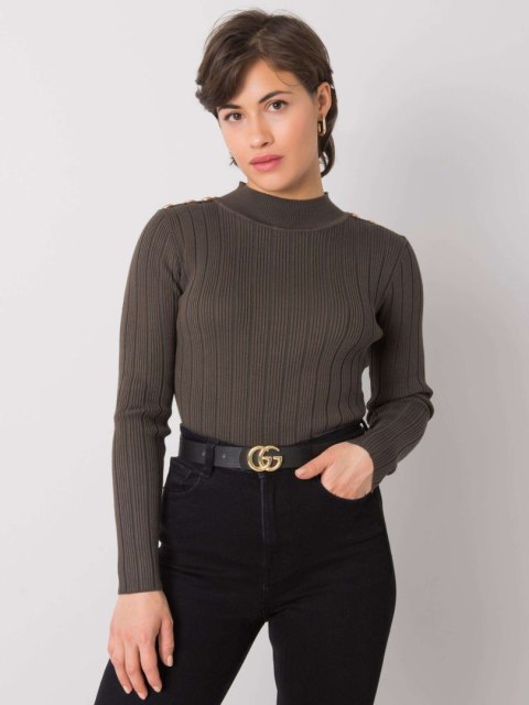 Sweter EM-SW-MCY02213.91 ciemny khaki Sweter EM-SW-MCY02213.91 ciemny khaki