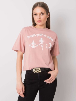 T-shirt 157-TS-0086.60P ciemny różowy M