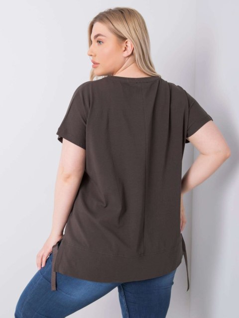 Bluzka RV-BZ-6434.28P ciemny khaki Bluzka RV-BZ-6434.28P ciemny khaki