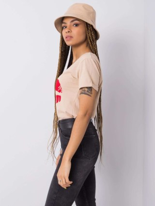 T-shirt TW-TS-BL-001.99 beżowy XL