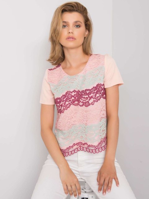 Bluzka LK-BZ-506276.07P bordowy 40