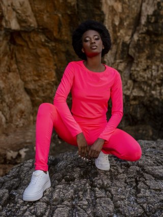 Komplet EM-KMPL-586.51 fluo różowy L/XL