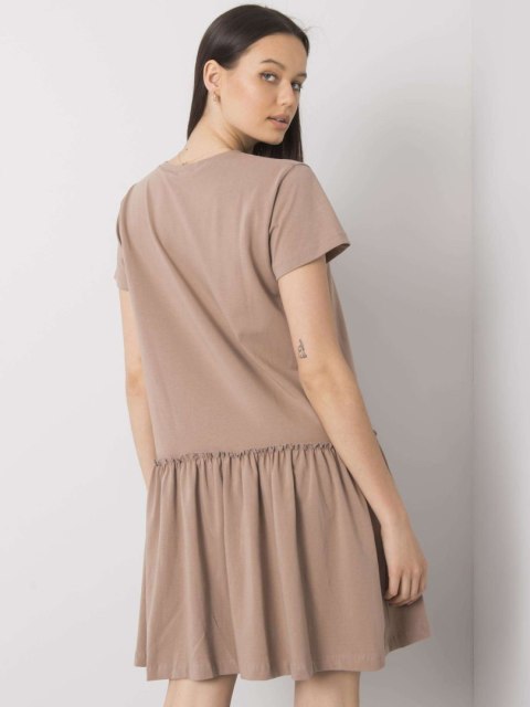 Sukienka FA-SK-6927.21P ciemny bezowy Sukienka FA-SK-6927.21P ciemny bezowy
