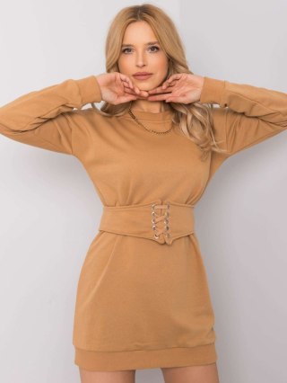 Sukienka RV-SK-6179.09 camelowy L/XL