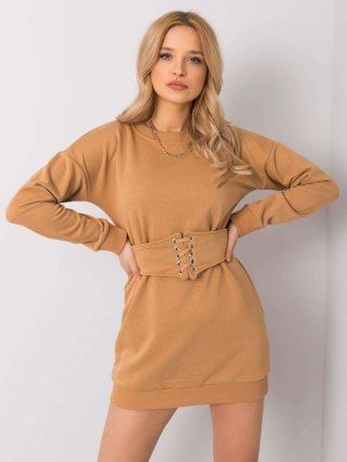 Sukienka RV-SK-6179.09 camelowy L/XL