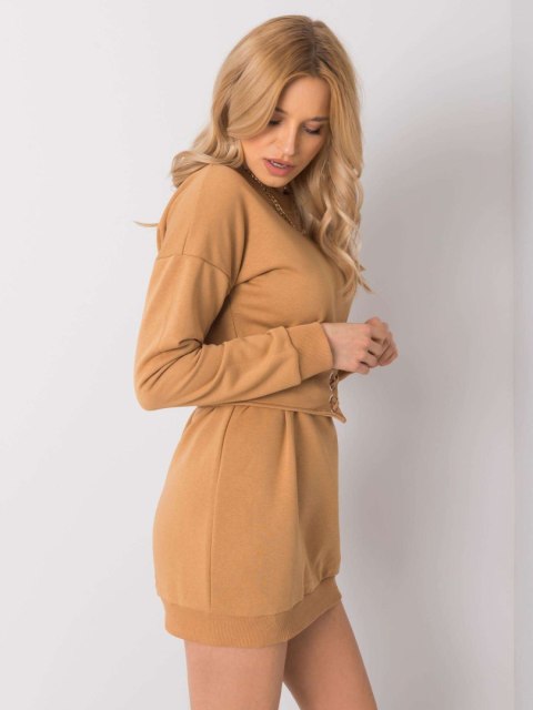 Sukienka RV-SK-6179.09 camelowy S/M Sukienka RV-SK-6179.09 camelowy S/M