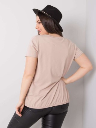 T-shirt RV-TS-6320.85P beżowy 3XL