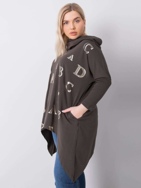 Bluzka RV-BZ-6458.46P ciemny khaki Bluzka RV-BZ-6458.46P ciemny khaki