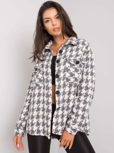 Koszula EM-KS-178.34 biało-szary L/XL Koszula EM-KS-178.34 biało-szary L/XL