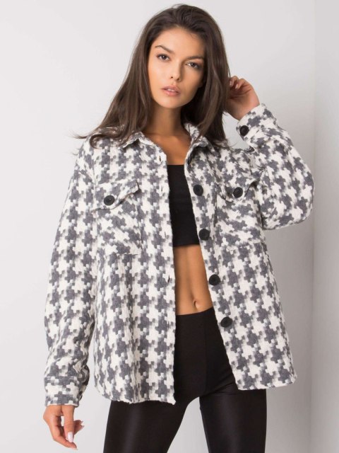 Koszula EM-KS-178.34 biało-szary L/XL Koszula EM-KS-178.34 biało-szary L/XL