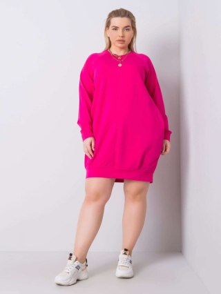 Sukienka RV-SK-6296.99 fuksjowy 2XL