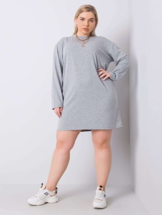 Sukienka RV-SK-6321.93 szary 3XL