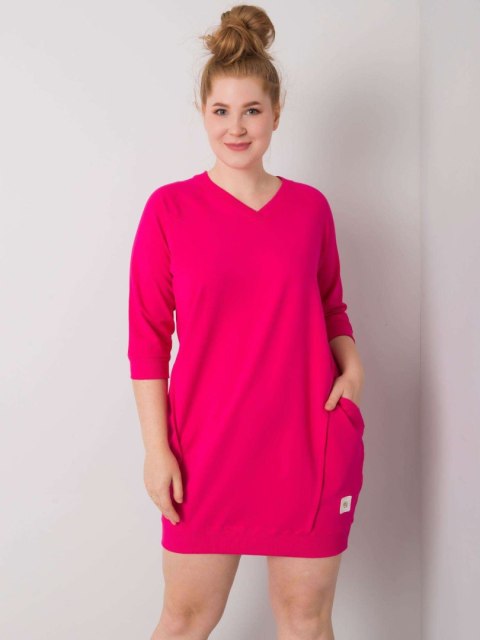 Sukienka RV-SK-6847.59P fuksjowy Sukienka RV-SK-6847.59P fuksjowy