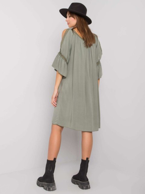 Sukienka TW-SK-BI-82314.48 khaki S Sukienka TW-SK-BI-82314.48 khaki S