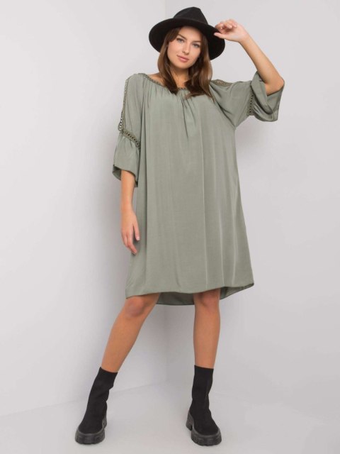 Sukienka TW-SK-BI-82314.48 khaki S Sukienka TW-SK-BI-82314.48 khaki S