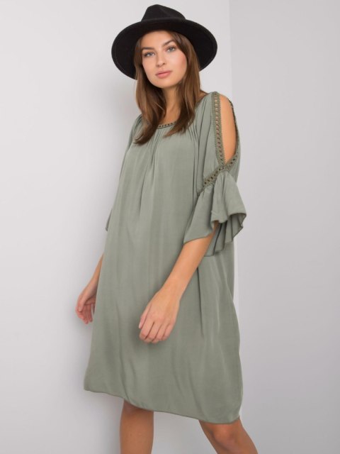 Sukienka TW-SK-BI-82314.48 khaki S Sukienka TW-SK-BI-82314.48 khaki S