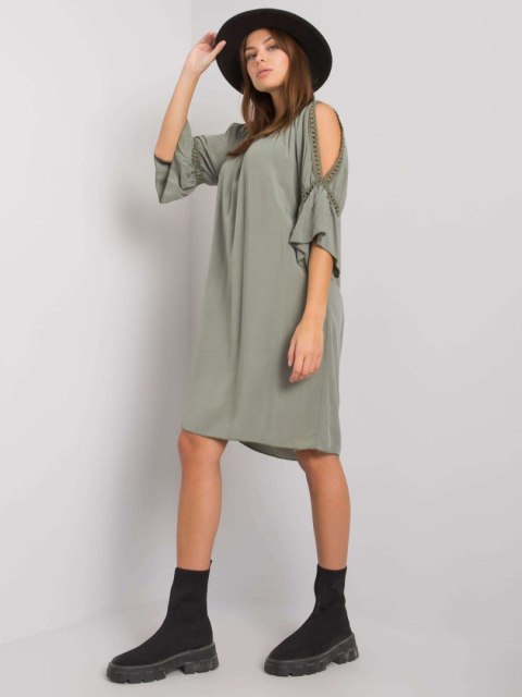 Sukienka TW-SK-BI-82314.48 khaki S Sukienka TW-SK-BI-82314.48 khaki S