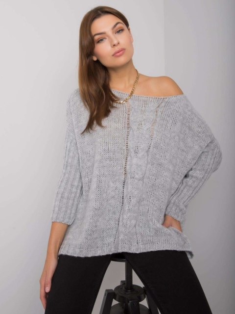 Sweter TW-SW-BI-559.45 szary Sweter TW-SW-BI-559.45 szary